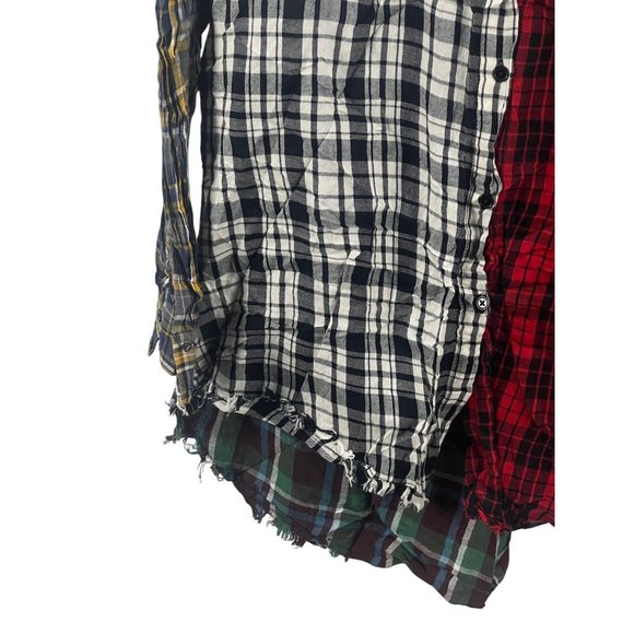 Live 4 Truth Patchwork Plaid Button-Up Shirt Multicolor Western Road Trip - Picture 7 of 11